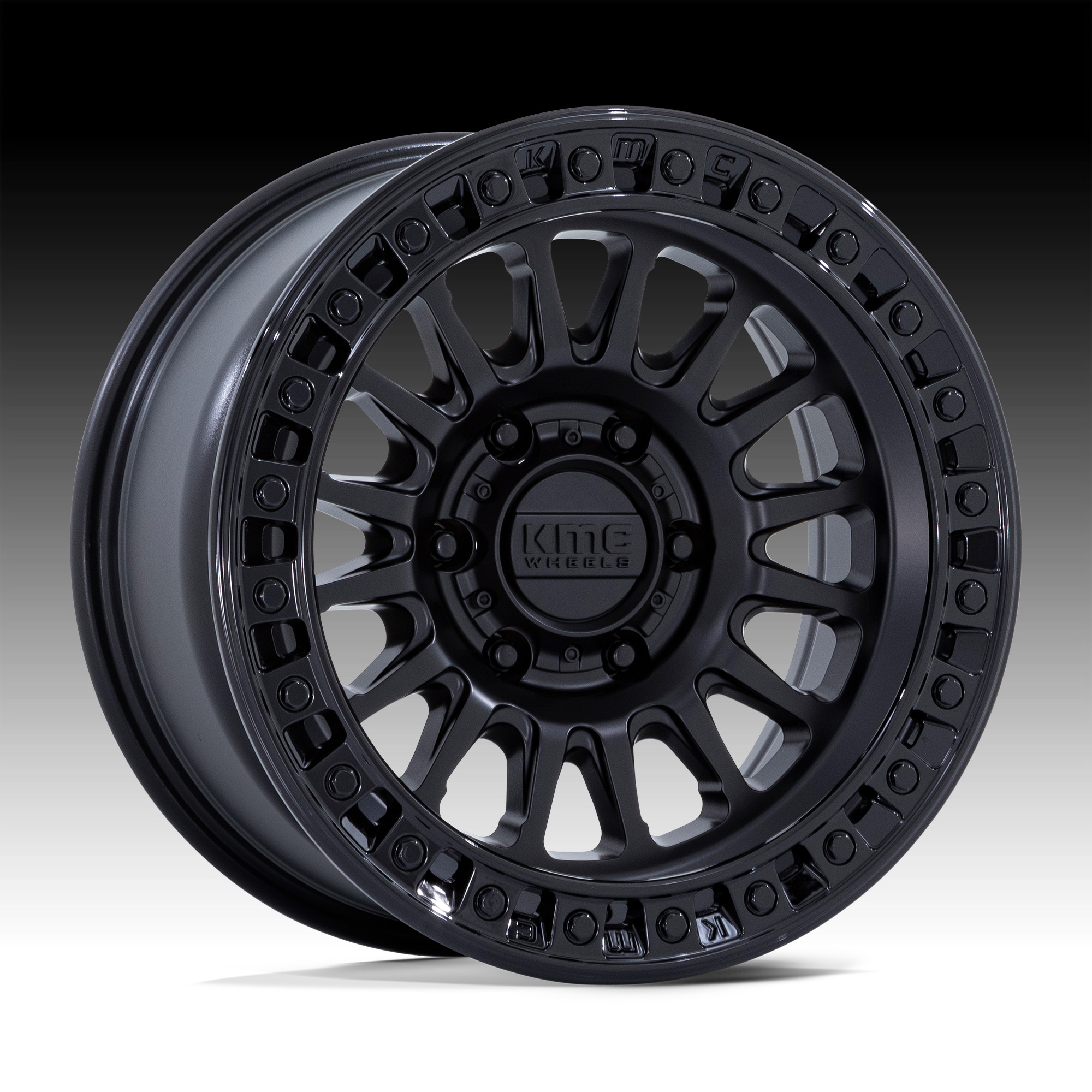 KMC KM552MB IMS Matte Black Custom Truck Wheels KM552MB IMS